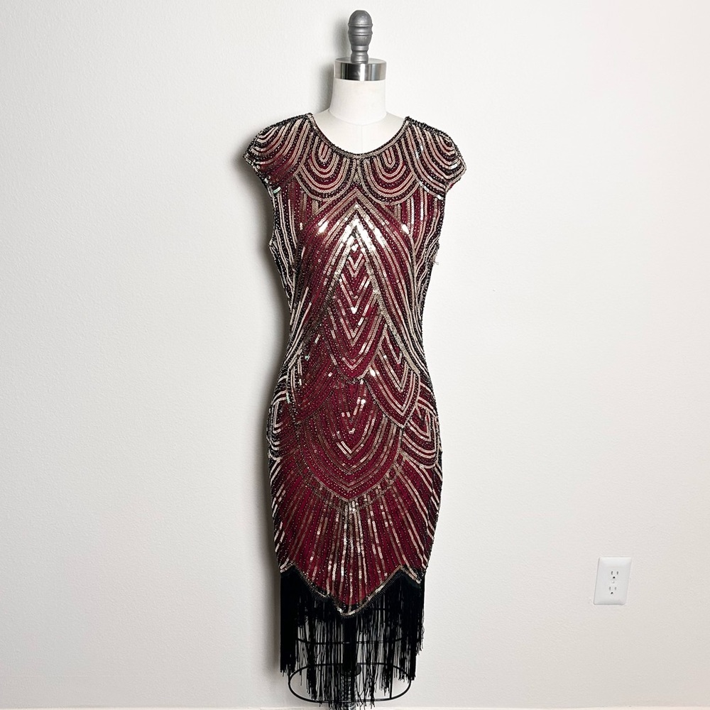 FunDaisy Sequin Fringe Party Dress Size S
